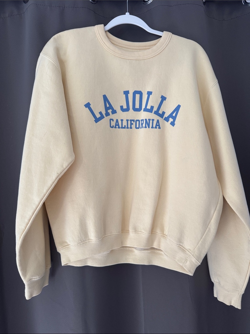La Jolla California Crewneck Sweatshirt - Cream